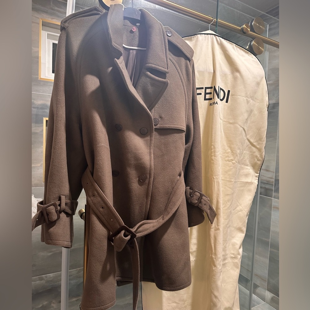 Fendi Women's Dark Brown Trench Coat